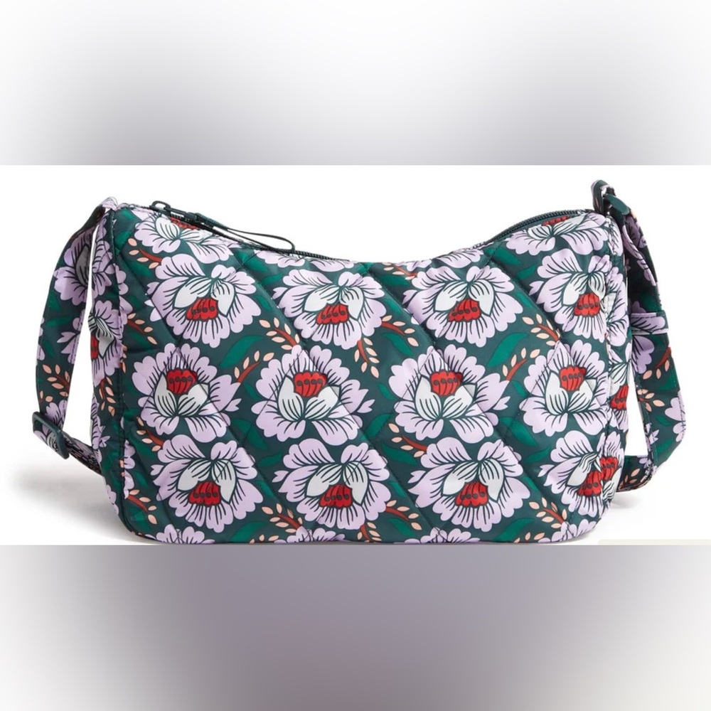 Vera Bradley Essential Crossbody Bag Lotus Print